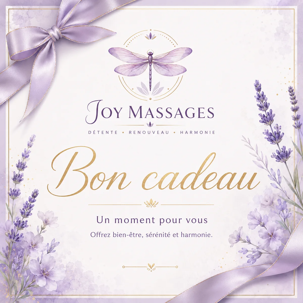 Bon cadeau Joy Massages