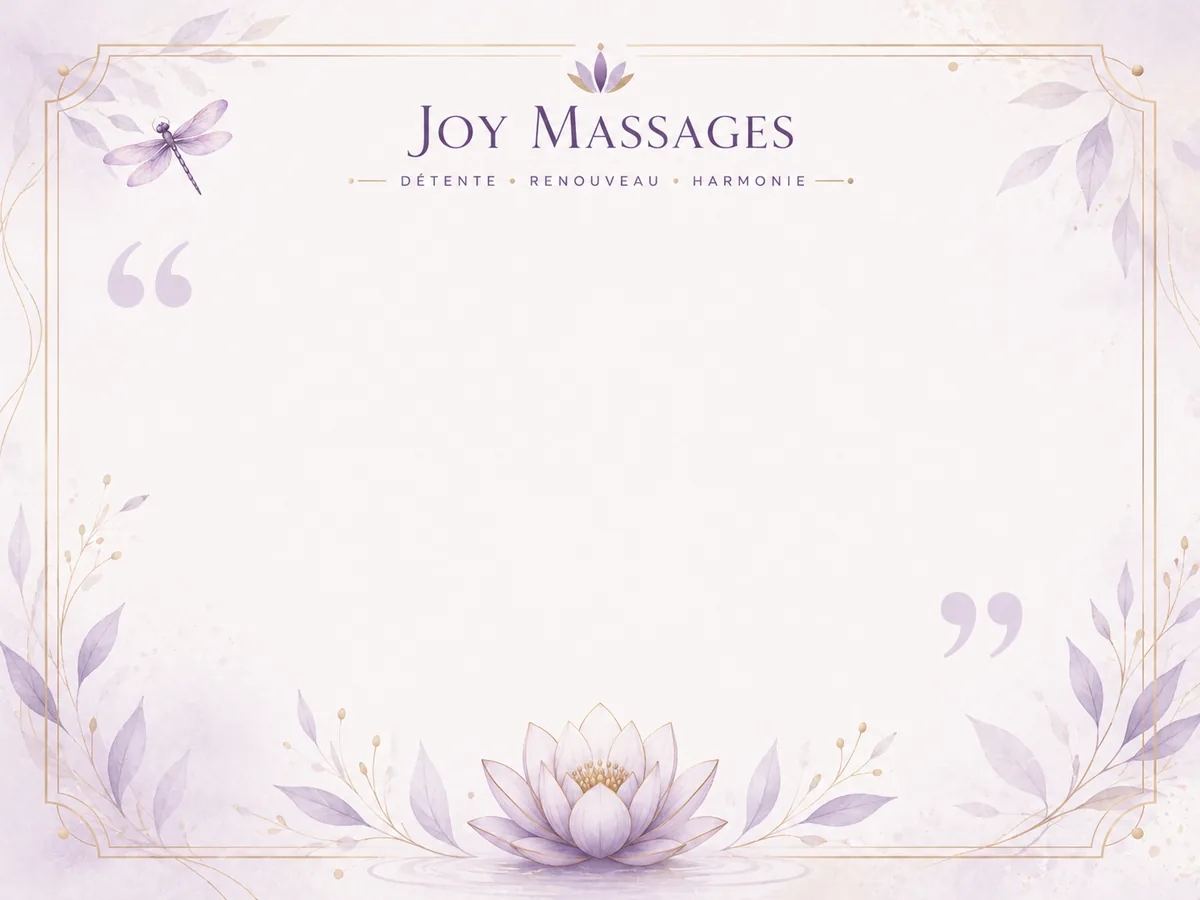 Carte citation Joy Massages
